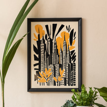 New York City Travel Modern Poster