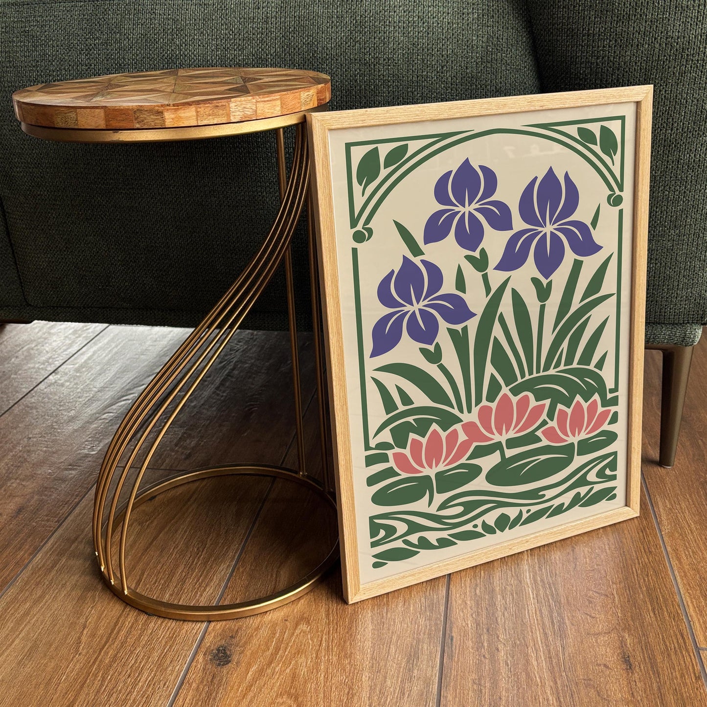 Water Lilies Botanical Poster