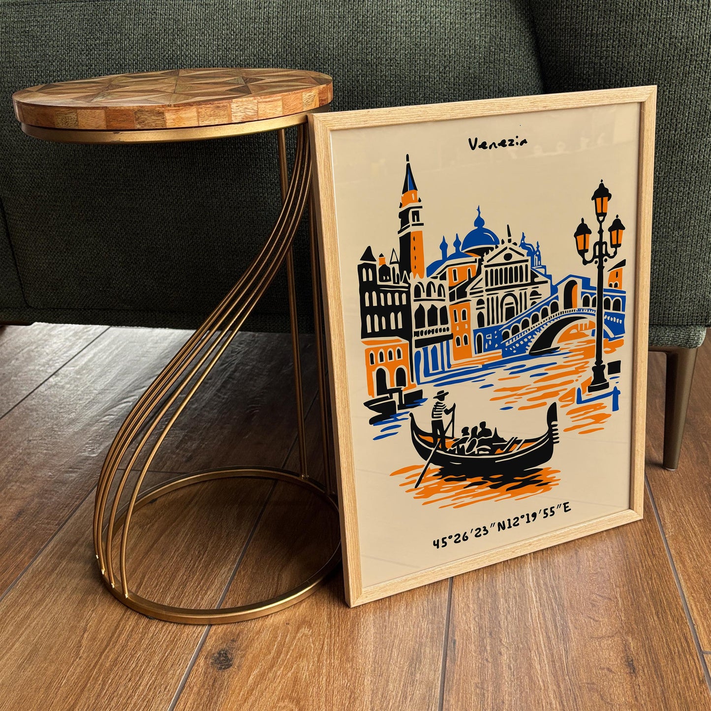 Venice Italy Retro Travel Poster – Vintage Wall Art Print