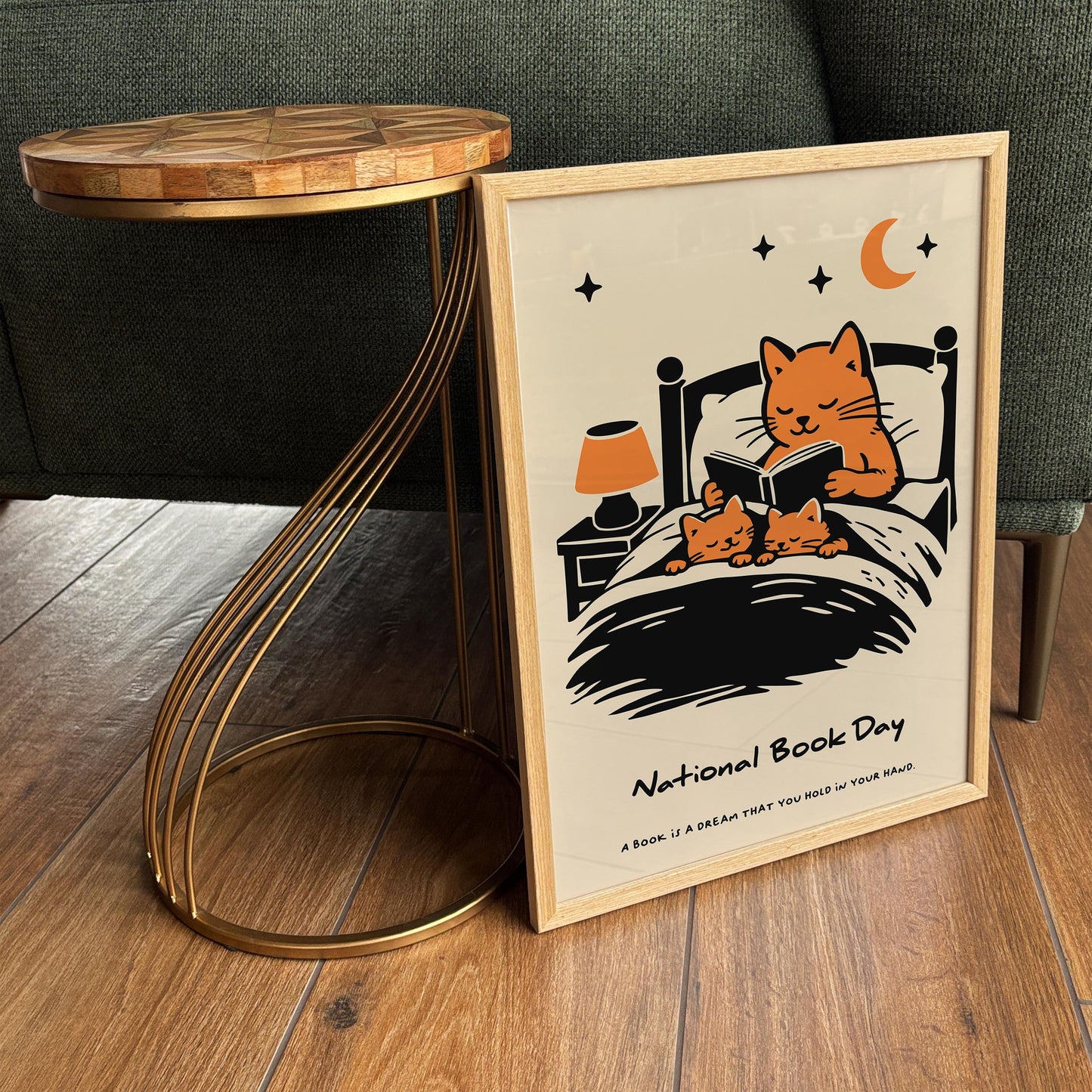 National Book Day Poster -  Book Lover Wall Art
