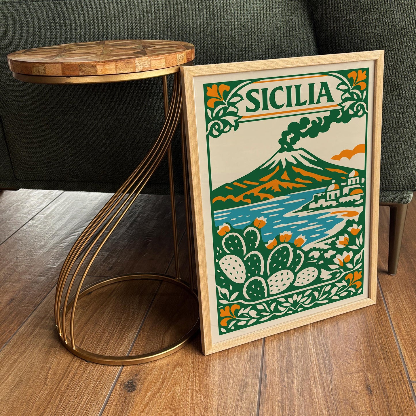 Sicilia Landscape Travel Wall Art Print 2026