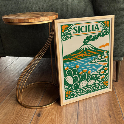 Sicilia Landscape Travel Wall Art Print 2026
