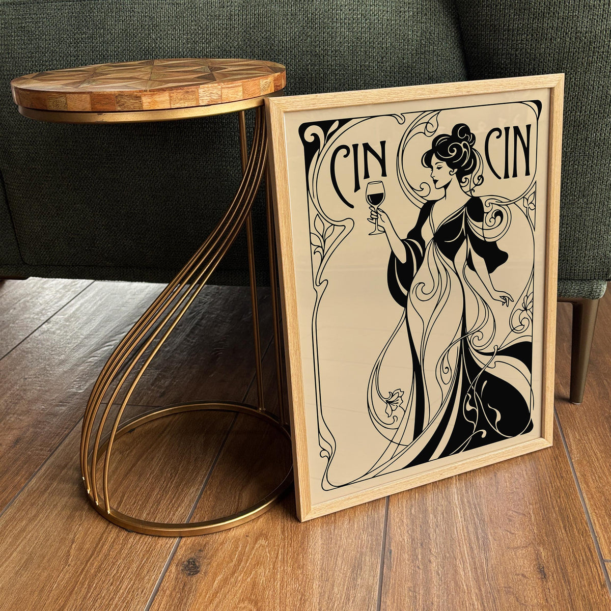 Cin Cin Woman and Wine Poster