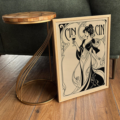 Cin Cin Woman and Wine Poster