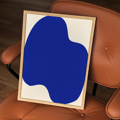 Blue Abstract Poster – Modern Wall Art