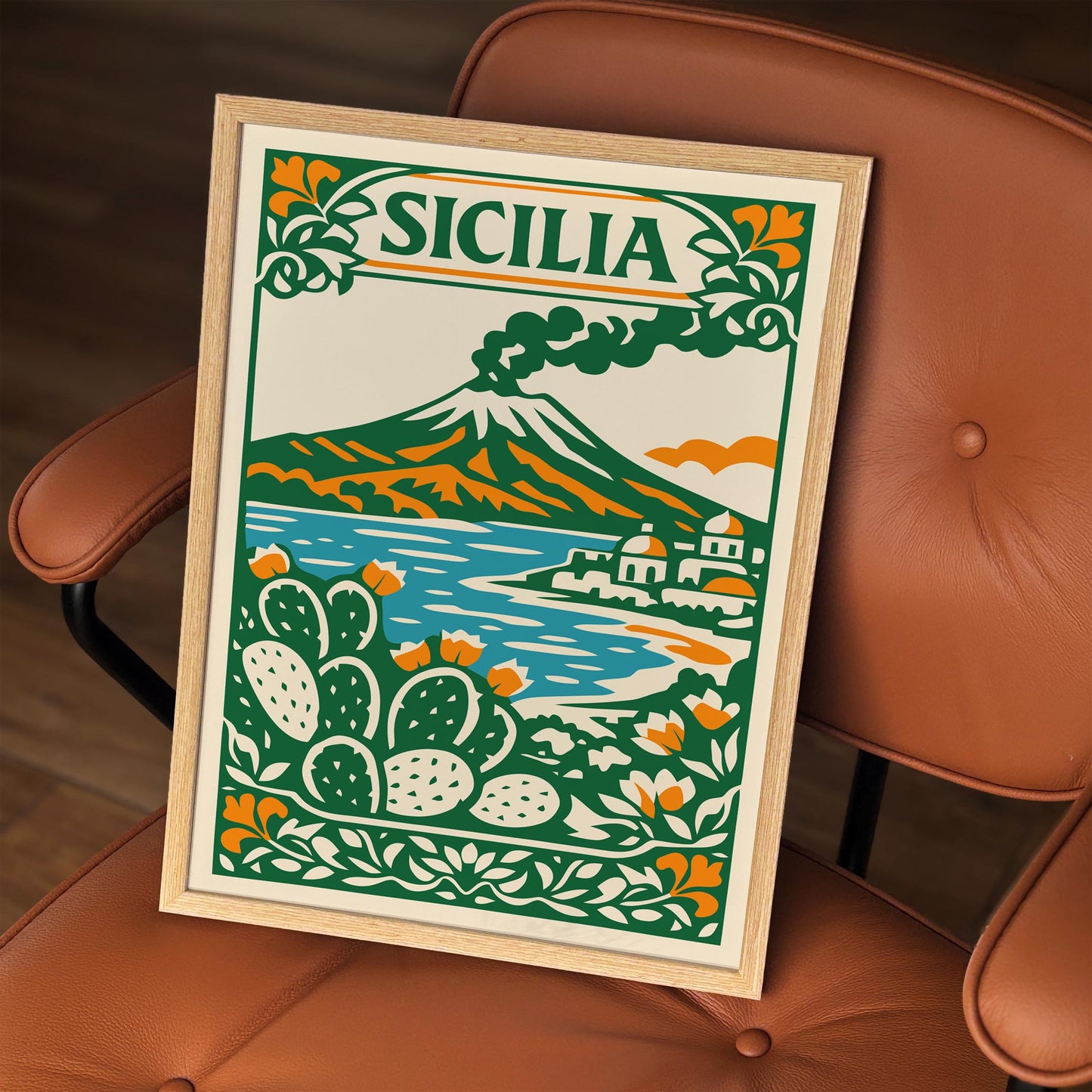 Sicilia Landscape Travel Wall Art Print 2026