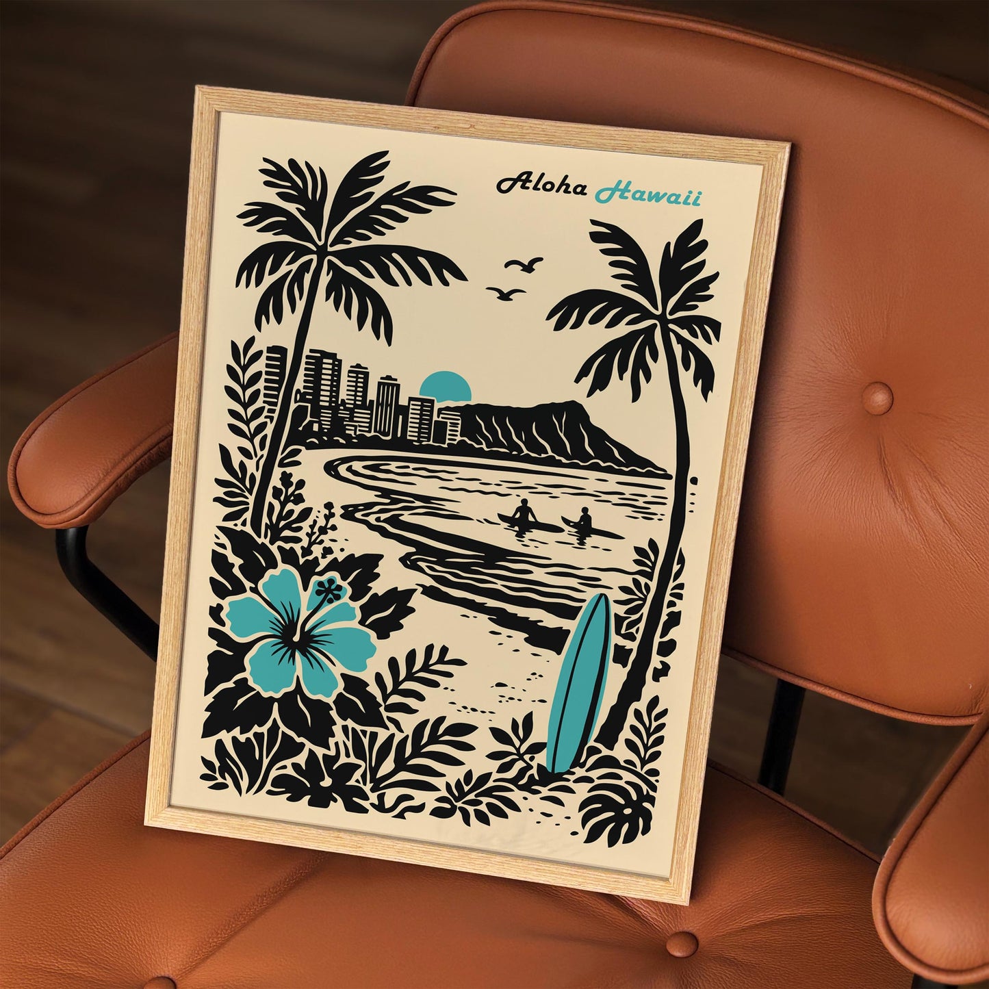 Hawaii Aloha Travel Poster