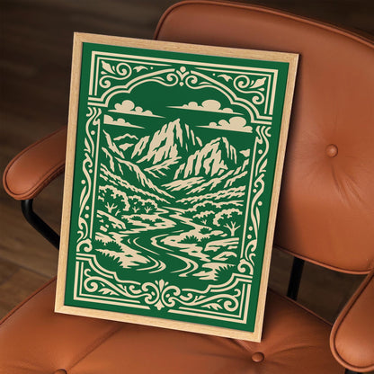 Green Zion National Park Poster