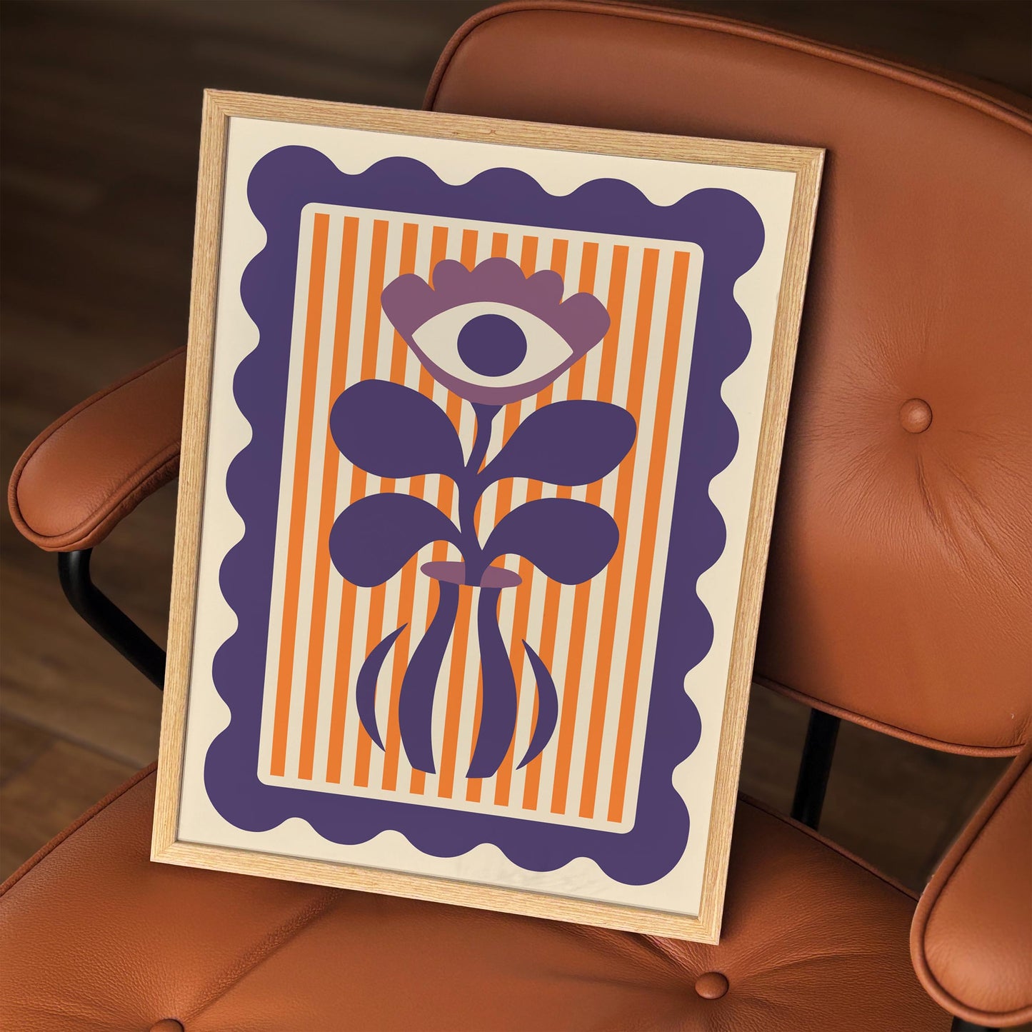 Evil Eye Flower Vase Poster
