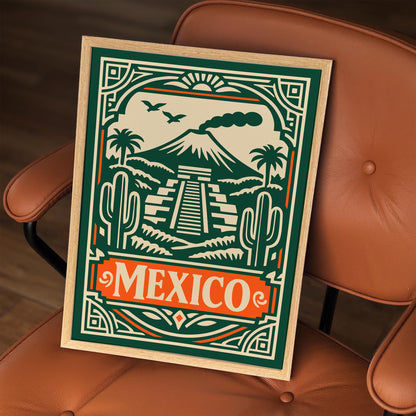 Mexico Travel Poster 2026 – Mexico Wall Art