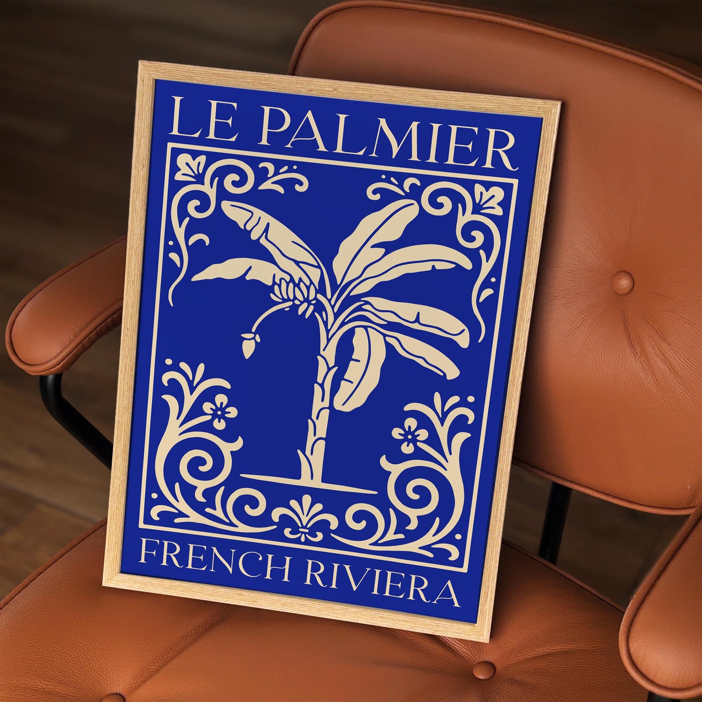 Le Palmier French Riviera Poster