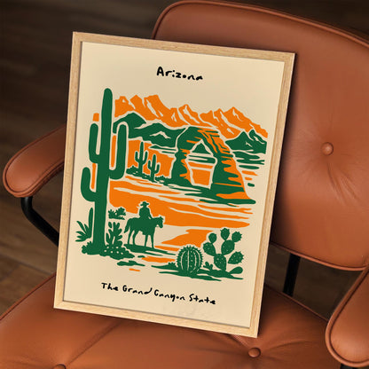 Arizona Poster – Grand Canyon State Wall Art