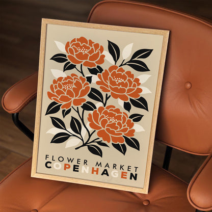 Copenhagen Flower Market Poster