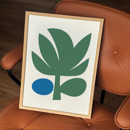 Abstract Palm Tree Poster