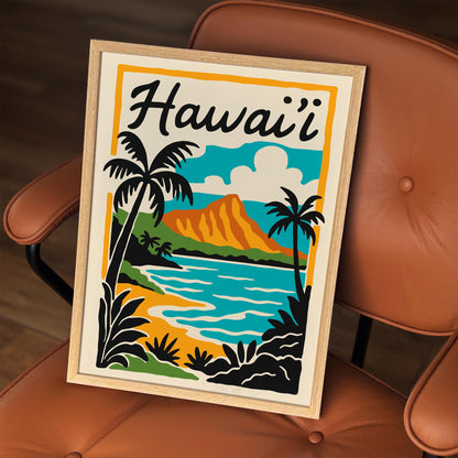 Hawaii Landscape Poster - Tropical Home Decor
