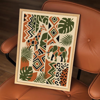 Bohemian Safari Nature Poster