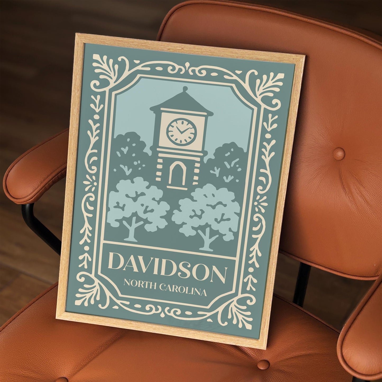 Davidson North Carolina Travel Poster