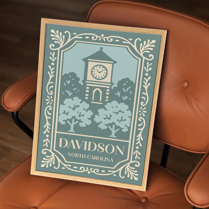 Davidson North Carolina Travel Poster