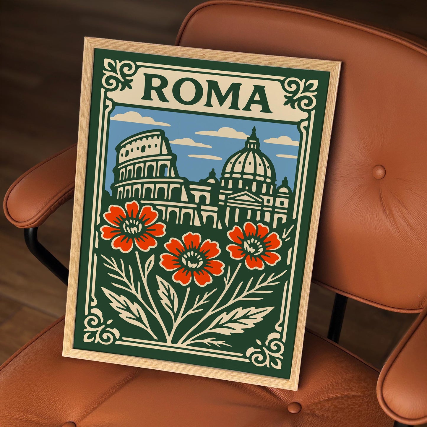 Rome Italy Cityscape Poster