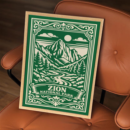 Zion National Park Poster