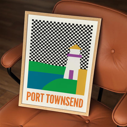 Port Townsend Poster - Mid Century Modern Wall Art