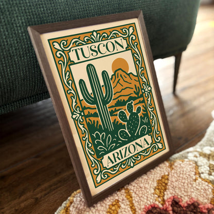Tuscon Arizona Travel Poster 2026