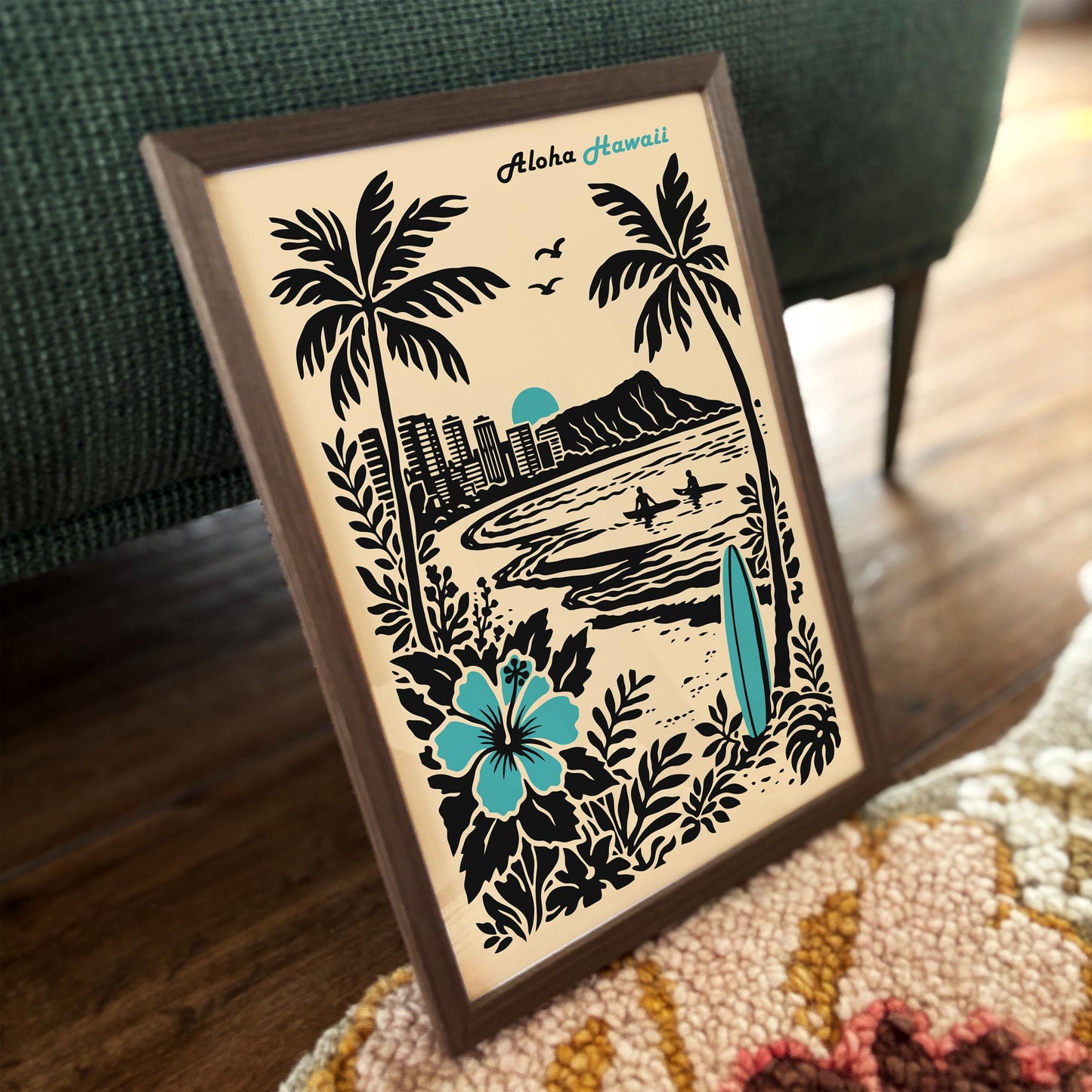 Hawaii Aloha Travel Poster