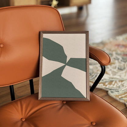 Green Abstract Shapes Poster