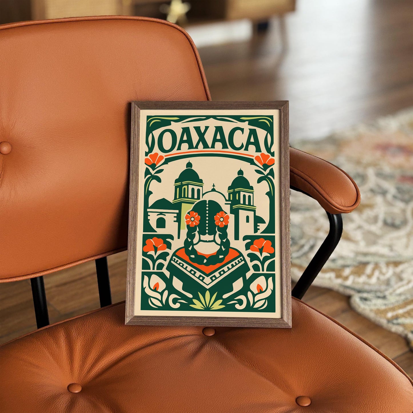 Oaxaca Mexico City Wall Art Print 2026 – Travel Poster