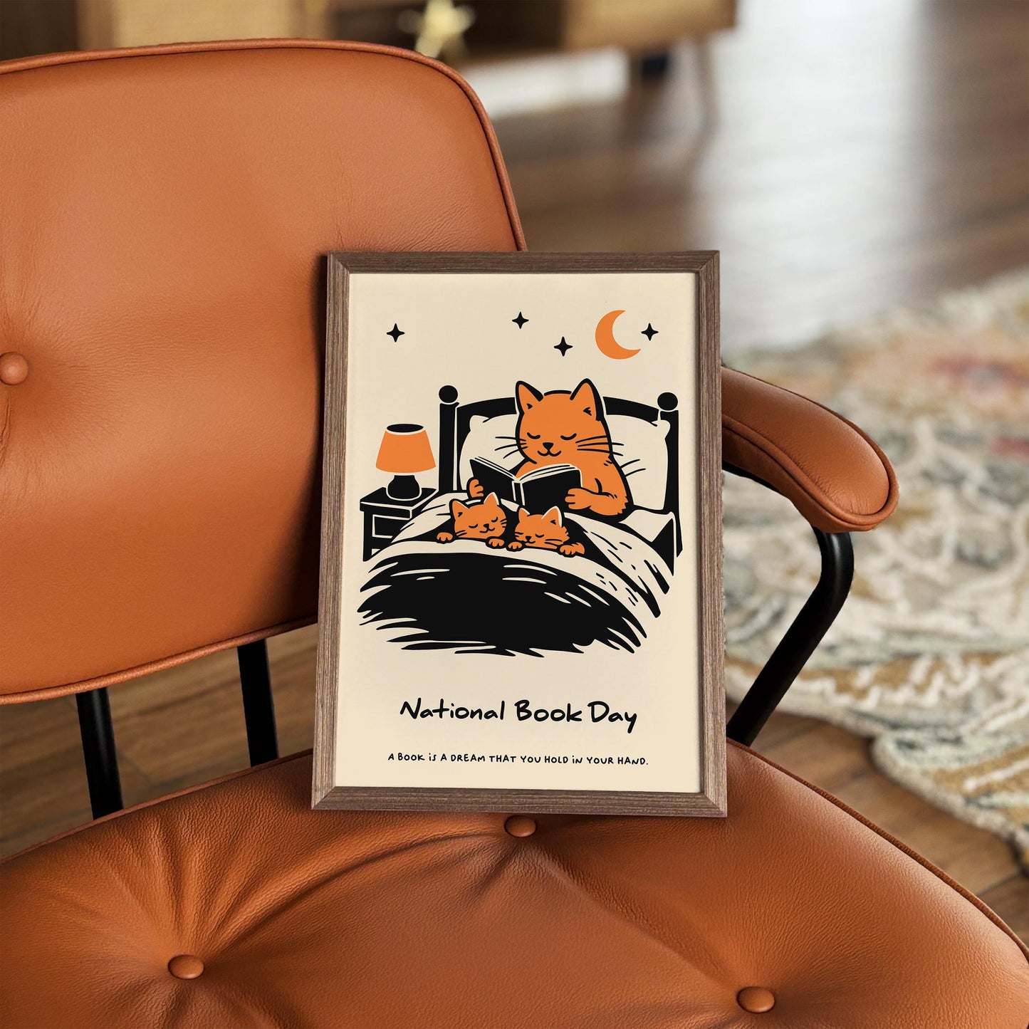 National Book Day Poster -  Book Lover Wall Art