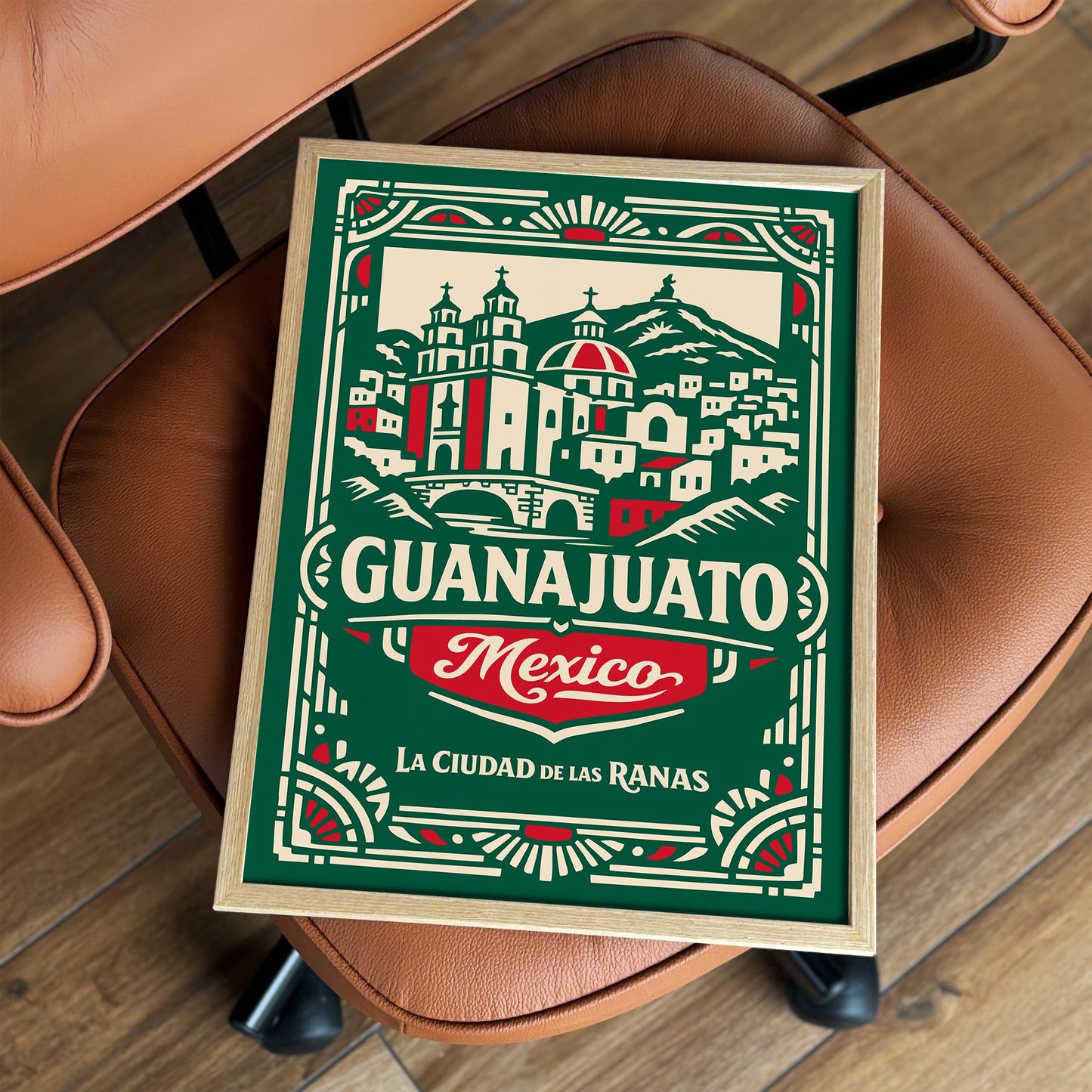 Guanajuato Mexico Cityscape Wall Art Poster Print