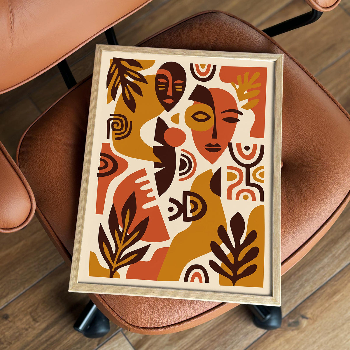 Bohemian African Abstract Poster