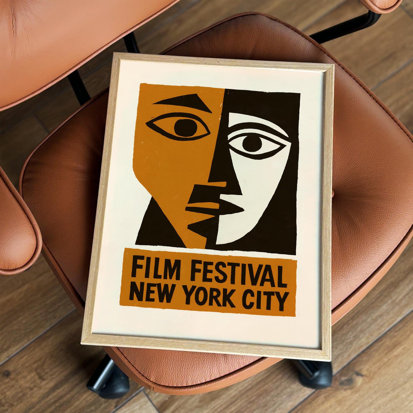 Film Festival New York City Poster - Vintage Style Movie Poster