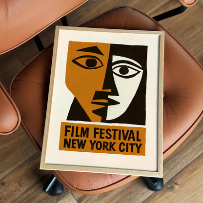 Film Festival New York City Poster - Vintage Style Movie Poster