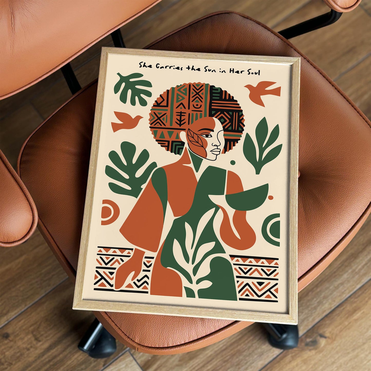 Afrohemian Woman Quote Poster