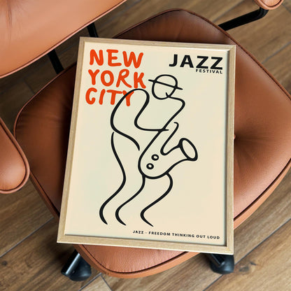 New York City Jazz Festival Art Poster