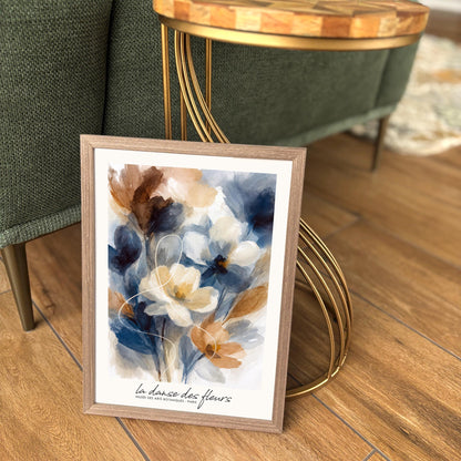 Dance of Flowers Poster - Artistic Floral Painting Wall Art