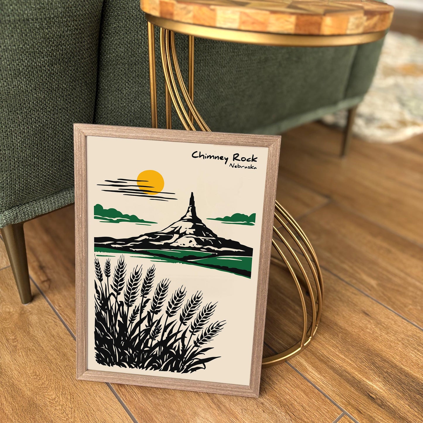 Chimney Rock Nebraska Poster