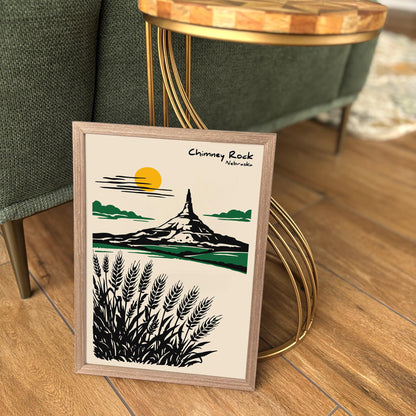 Chimney Rock Nebraska Poster