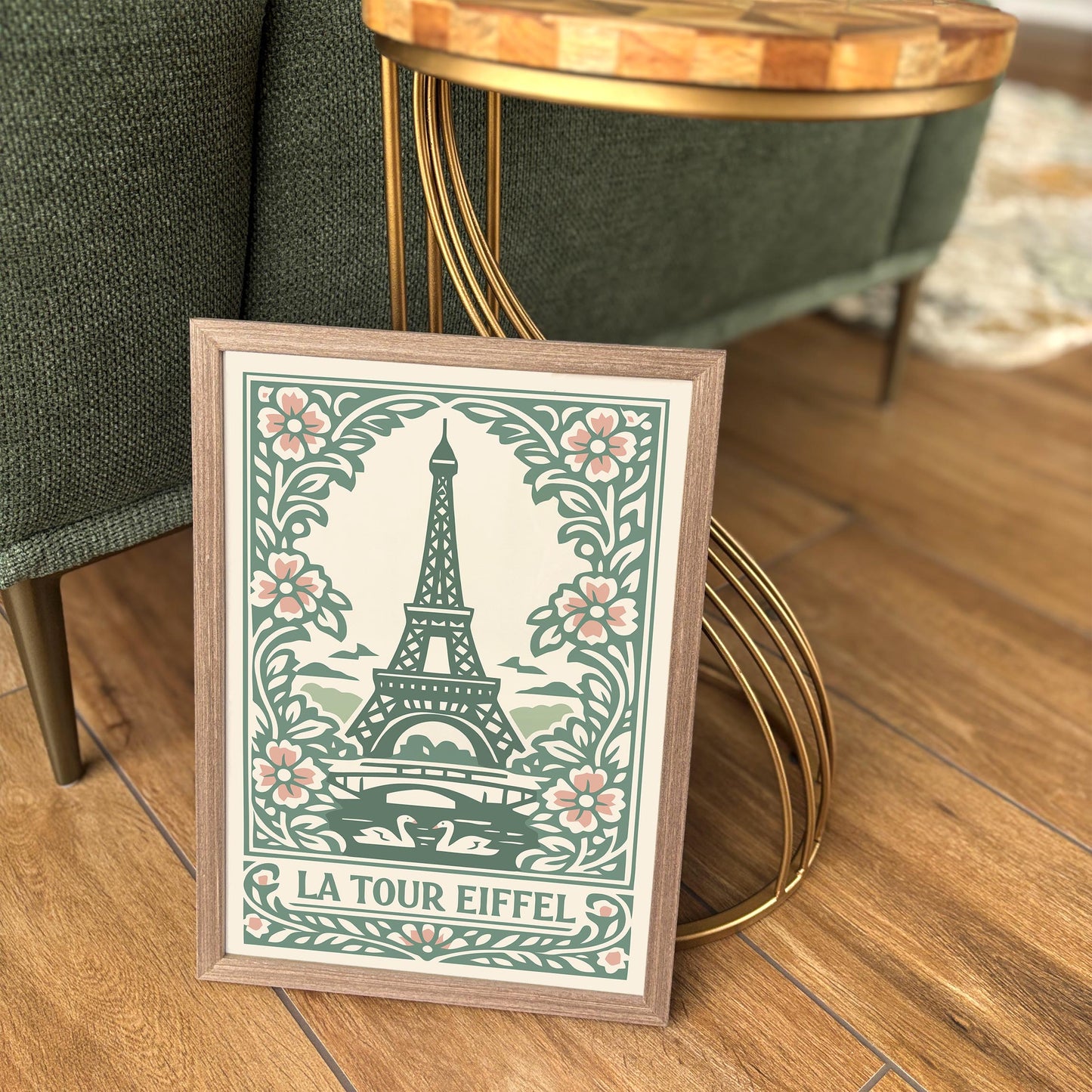 Eiffel Tower Paris Poster – Vintage Travel Wall Art