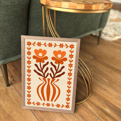 Retro Flowers Wall Art 2026
