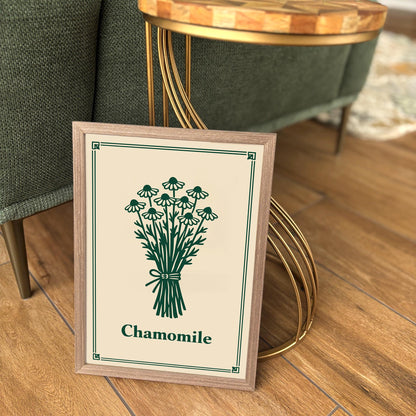 Chamomile Minimalist Kitchen Art Poster