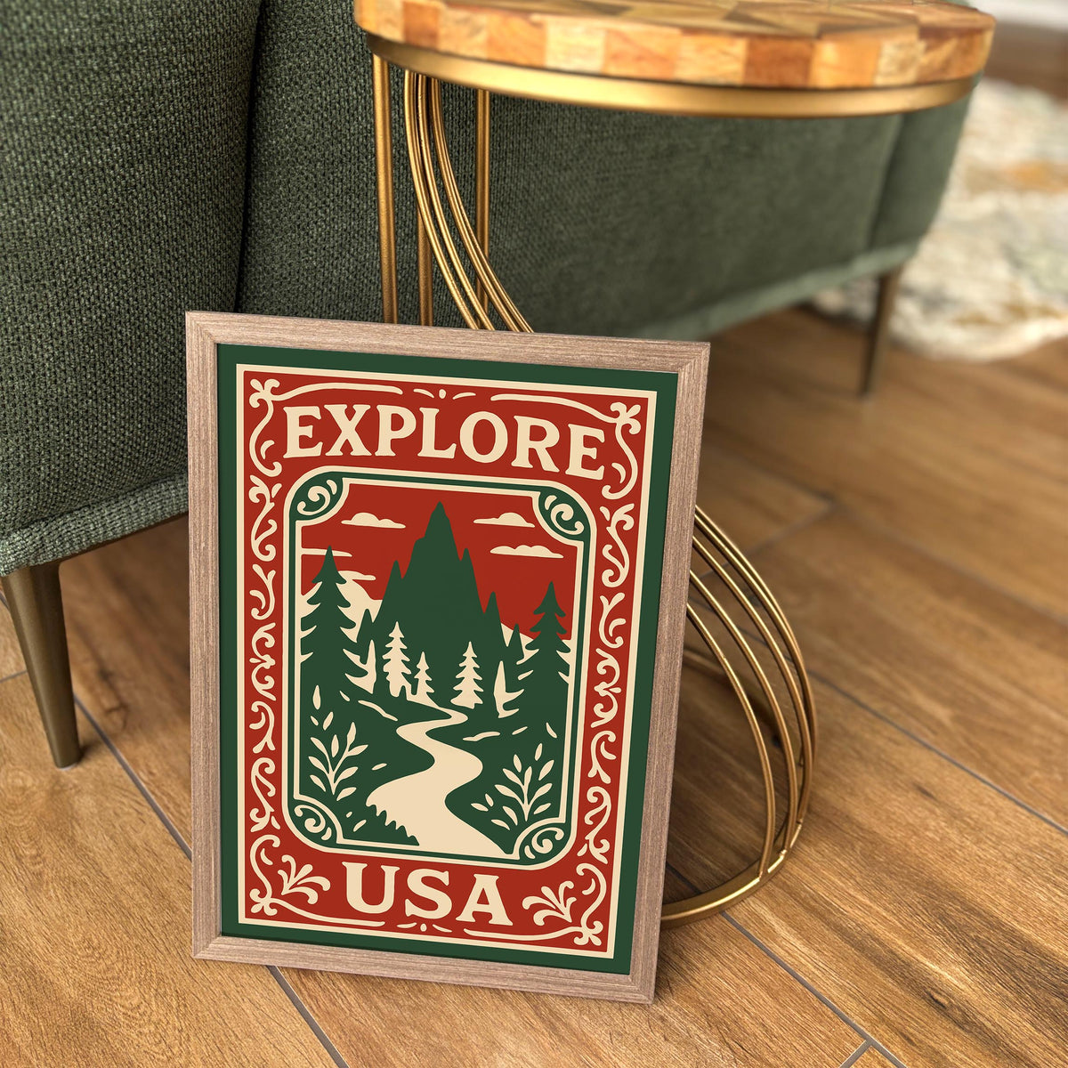 Explore USA Travel Poster