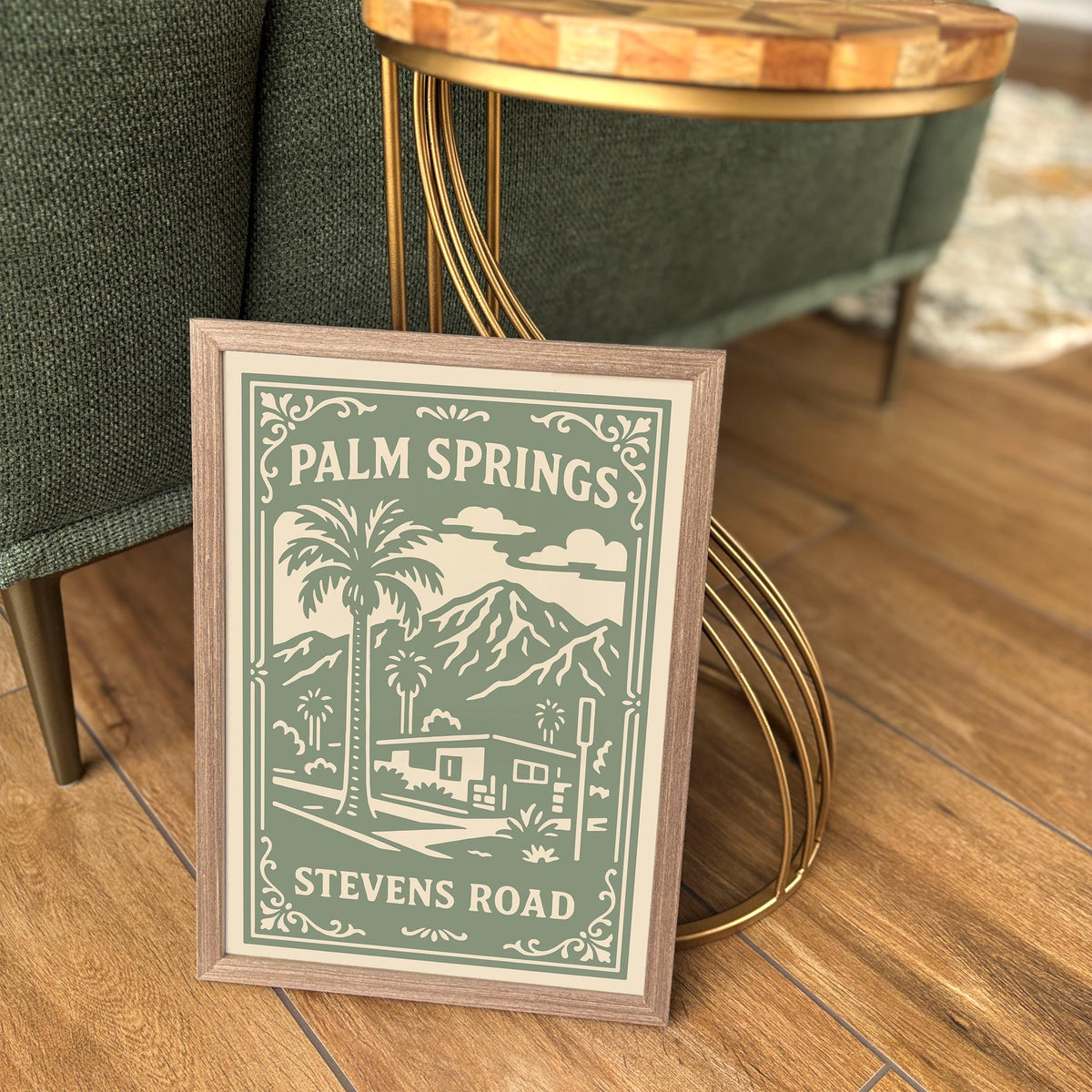 Palm Springs Steven Road California Cityscape Poster
