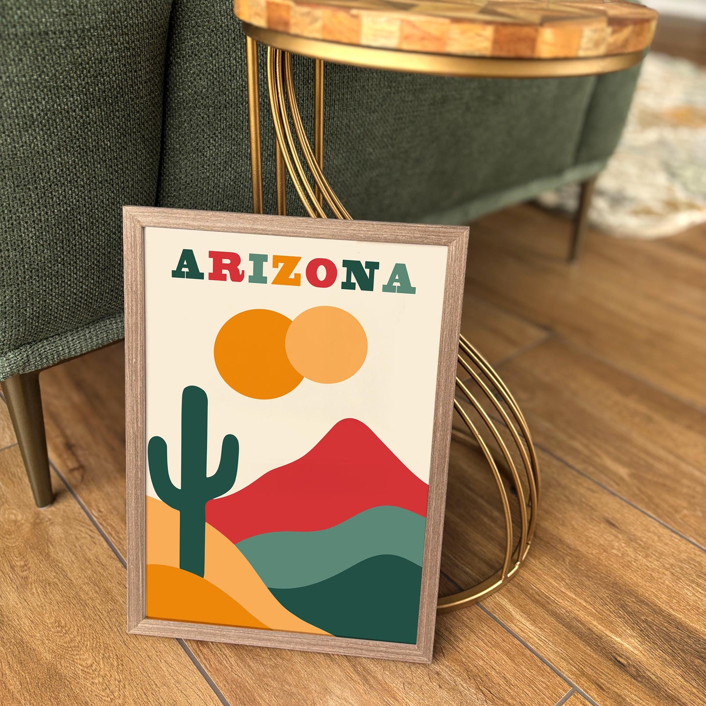 Arizona Travel Poster - Modern Wall Art - Arizona Colorful Gift Idea