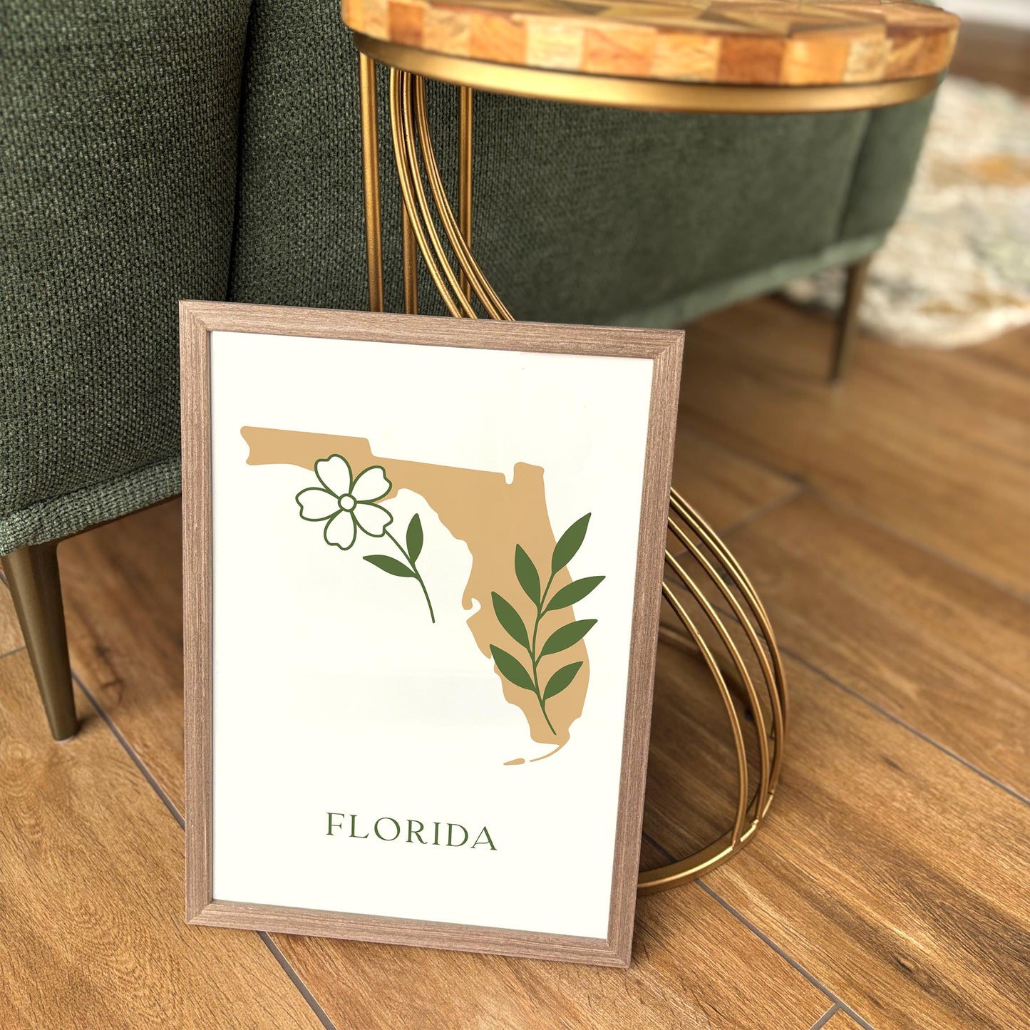 Minimalist Florida Art Print - Modern Travel Poster