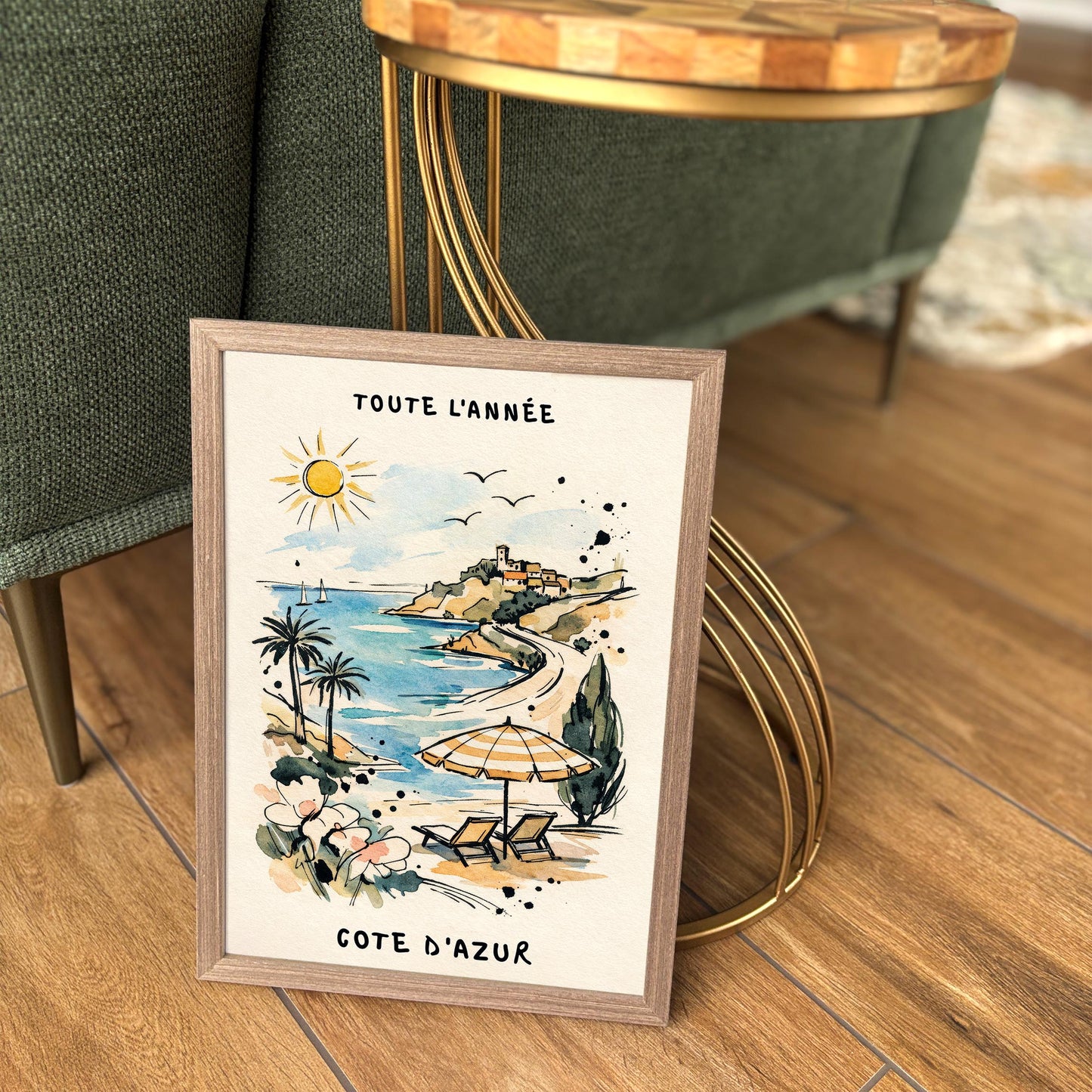 Côte d’Azur Poster – French Riviera Travel Wall Art