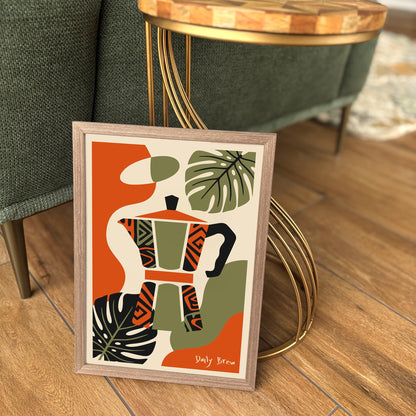 Daily Brew Coffee Spirit Art Poster