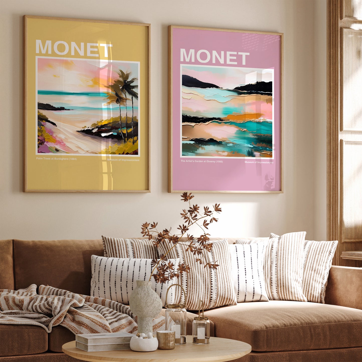 Monet Palm Trees Poster