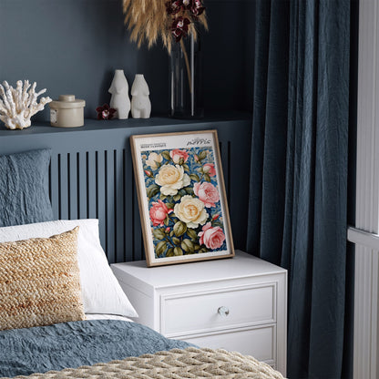 Elegant Classic Roses Wall Art